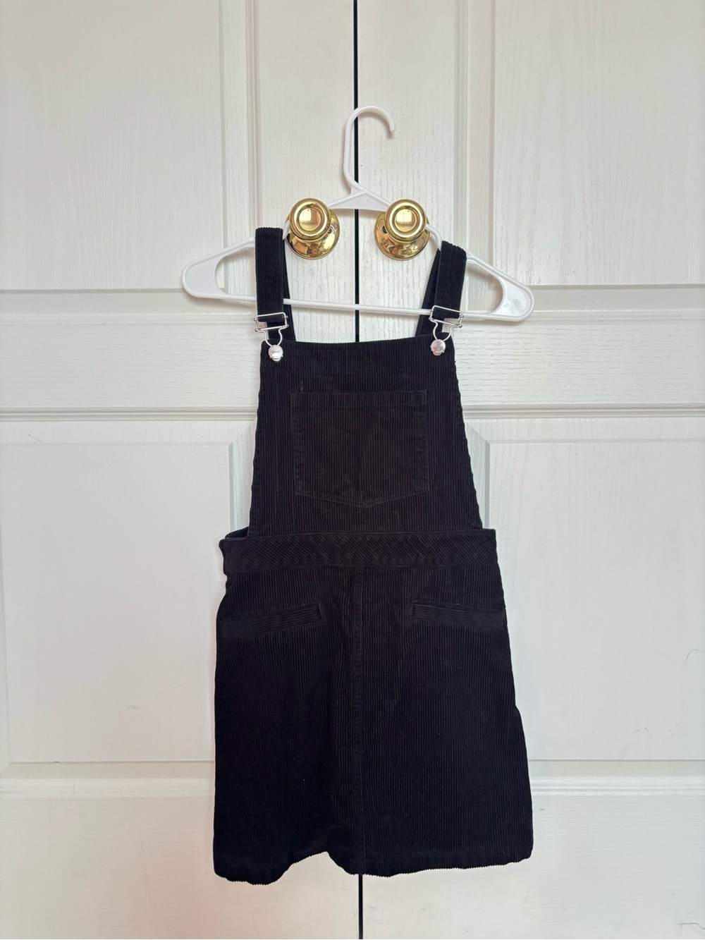 Short Black Jean Corduroy Dress *